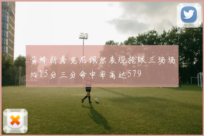 黄蜂新秀克尼佩尔表现抢眼三场场均15分三分命中率高达579